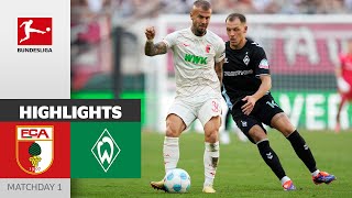 Intense Draw in Augsburg! | FC Augsburg — Werder Bremen 2-2 | Highlights | Matchday 1 – Bundesliga