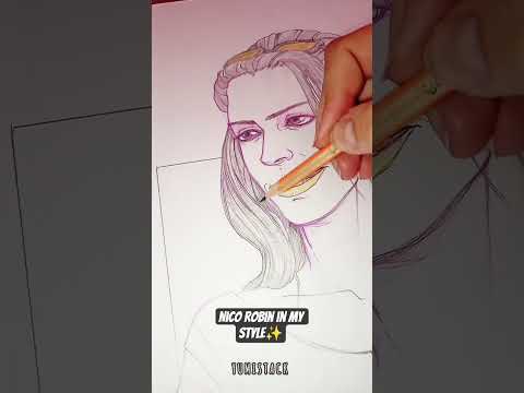Nico Robin in my style ✨ || #art #shortvideo #drawing #youtubeshorts #shorts #short #onepiece