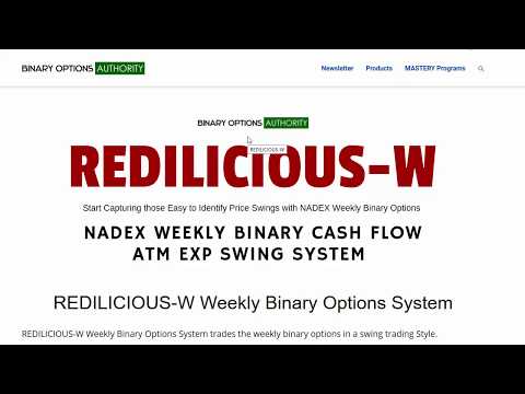 REDILICIOUS W Weekly Binary Options System Review and Overview