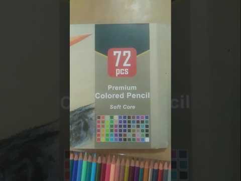 pencil colour 🎨 unboxing colourful drawing and reallystic drawing #viral #art