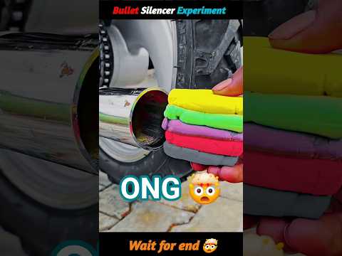 बुलेट के साइलेंसर में भरे 5 कलर और रबर! फिर जो हुआ वो देख सब दंग रह गए  | Bullet Silencer Experiment