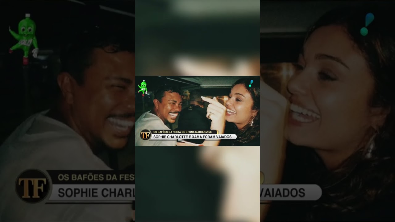 Sophie Charlotte e Xamã são vaiados na entrada da festa de Bruna Marquezine