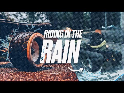 Riding Electric Skateboard in The Rain... Exway X1 Max + Hydrowheels! Review