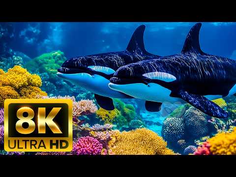 5 HOURS of 8K Underwater Wonders + Cinematic Music - Coral Reefs & Colorful Sea Life in UHD