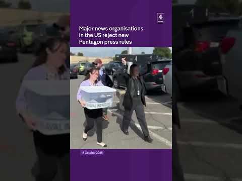 Major news organisationsin the US reject new Pentagon press rules