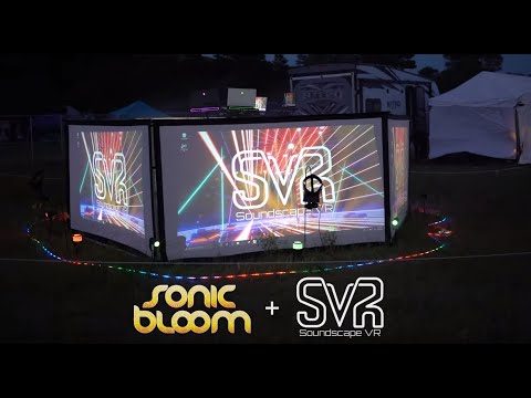 Soundscape VR, the world's first virtual reality music stage, made its official debut at The Sonic Bloom music festival at Hummingbird Ranch, CO. Soundscape VR, the world's first virtual reality music stage, made its official debut at The Sonic Bloom music festival at Hummingbird Ranch, CO.