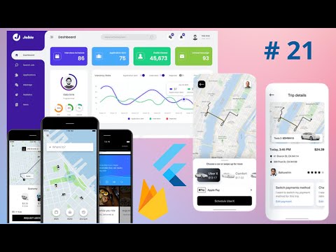 Flutter & Firebase UBER Clone with Admin WEB Panel | iOS & Android Ride Sharing Car Pool App