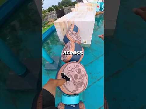 How Easy Is It To Complete A Water Ninja Course? (@parkour_jay9)