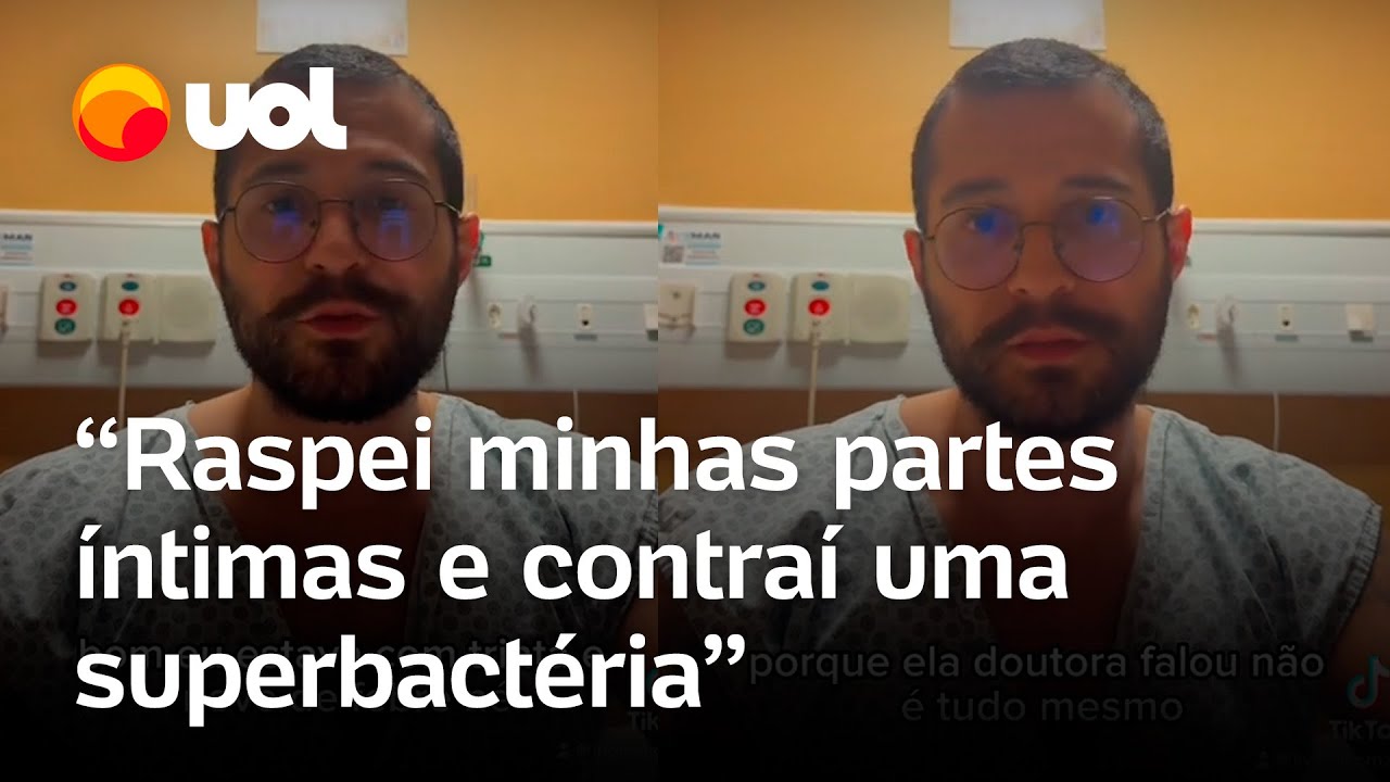Homem contrai superbactéria após fazer depilação íntima Quase morri veja vídeo TV Online Homem contrai superbactéria após fazer depilação íntima Quase morri veja vídeo