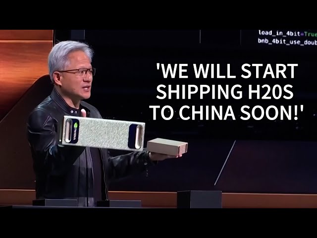 In Beijing, NVidia's Jensen Huang announces US to approve sales of H20 chip to China