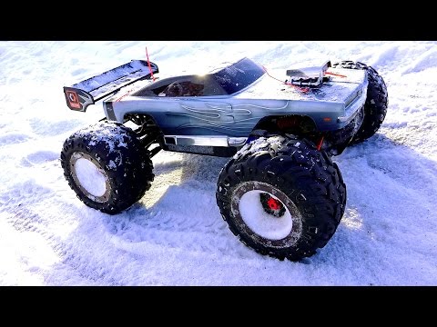 RC ADVENTURES - WiNTER BASHFEST - Dodge Charger E-Revo & Friends at BLACKFOOT RC!