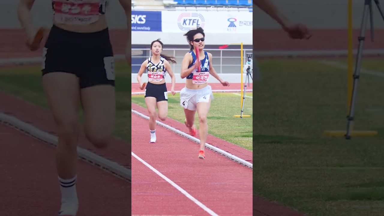 대학부 1600mR(Mixed) 마지막 역전 우승! 이채진(영남대) #athletics #이채진 #여자육상 #trackandfield #sportstar #shorts
