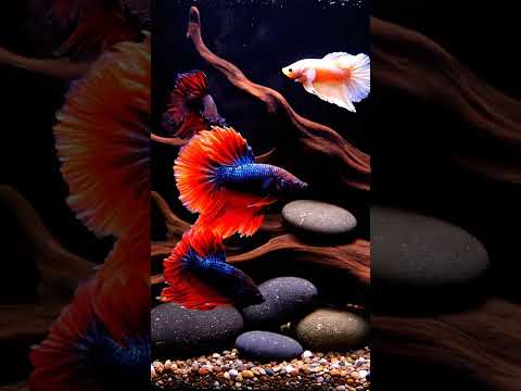 Inferno Aura Betta Fish – Fiery Underwater Beauty in 4K