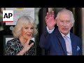 UKs King Charles and Queen Camilla arrive at London cancer centre