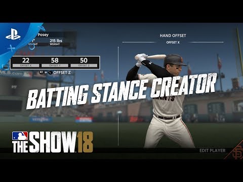 MLB The Show 18 - Gamestop Monday: Batting Stance Creator | PS4