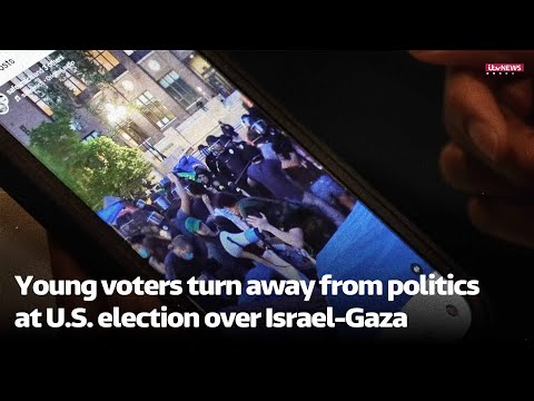 Young voters turn away from politics at U.S. election over Israel-Gaza conflict | ITV News