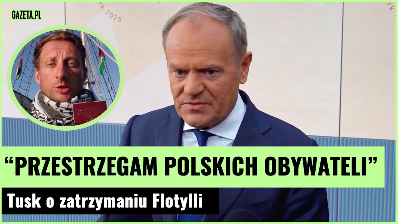 Tusk zabrał głos w sprawie zatrzymania Flotylli. Jasne stanowisko | Gazeta.pl