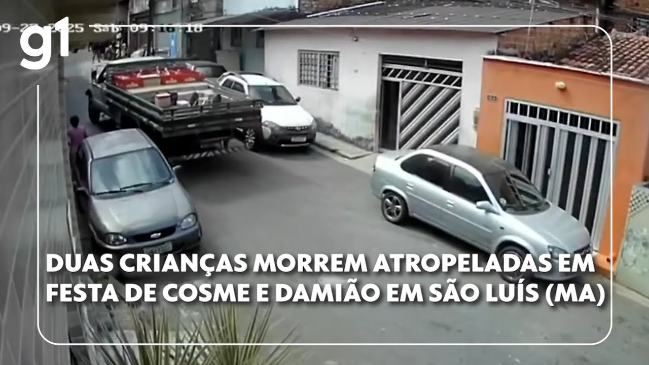 Jornal Hoje: Duas crianças morrem atropeladas em festa de Cosme e Damião em São Luís (MA)