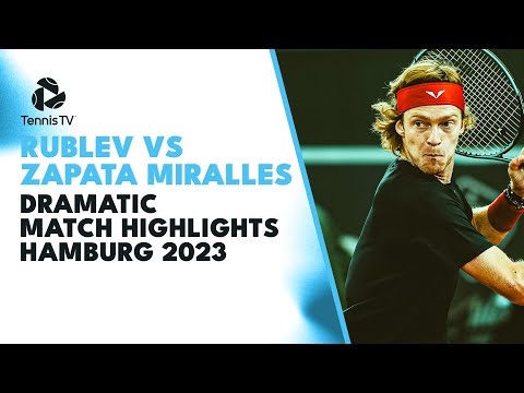 DRAMATIC Rublev vs Zapata Miralles Highlights | Hamburg 2023