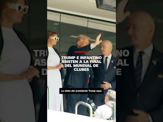 Trump asiste a la final del Mundial de Clubes