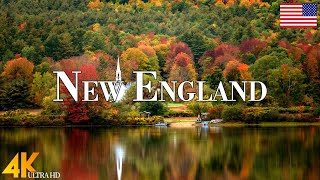 Autumn New England 4K Ultra HD • Stunning Footage, Scenic Relaxation Film with Calming Music.