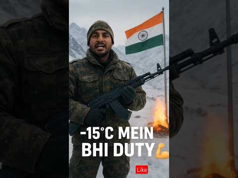 🪖Ek fouji ka dard... snow me bhi desh ke liye khada hai🇮🇳#IndianArmy #trending #trend #fouji #shorts