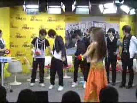 Super Junior M (China) - Sina Interview, Belly Dancing Clip