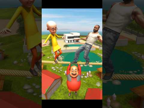 "Franklin Saves Motu Patlu from Kidnappers & Sharks🌊| Indian Bikes Driving 3D Full Mission" #shorts