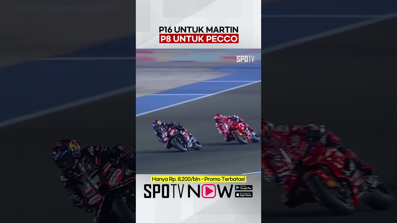 #MotoGP 🏍 - Pecco sepertinya kangen duel sama Martin ini 😅.