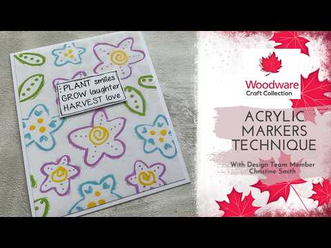 Acrylic Markers on the Gelli Plate | Woodware