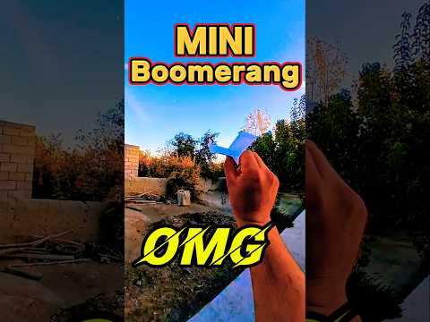 Mini Boomerang pt.2 – Even Smaller, Still Flies Perfectly! 🌀 #origami