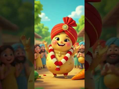 || आलू की बरात की कहानी 🤔😍|| #3danimation #anujkidstv #cartoon #animation #3d #aalu