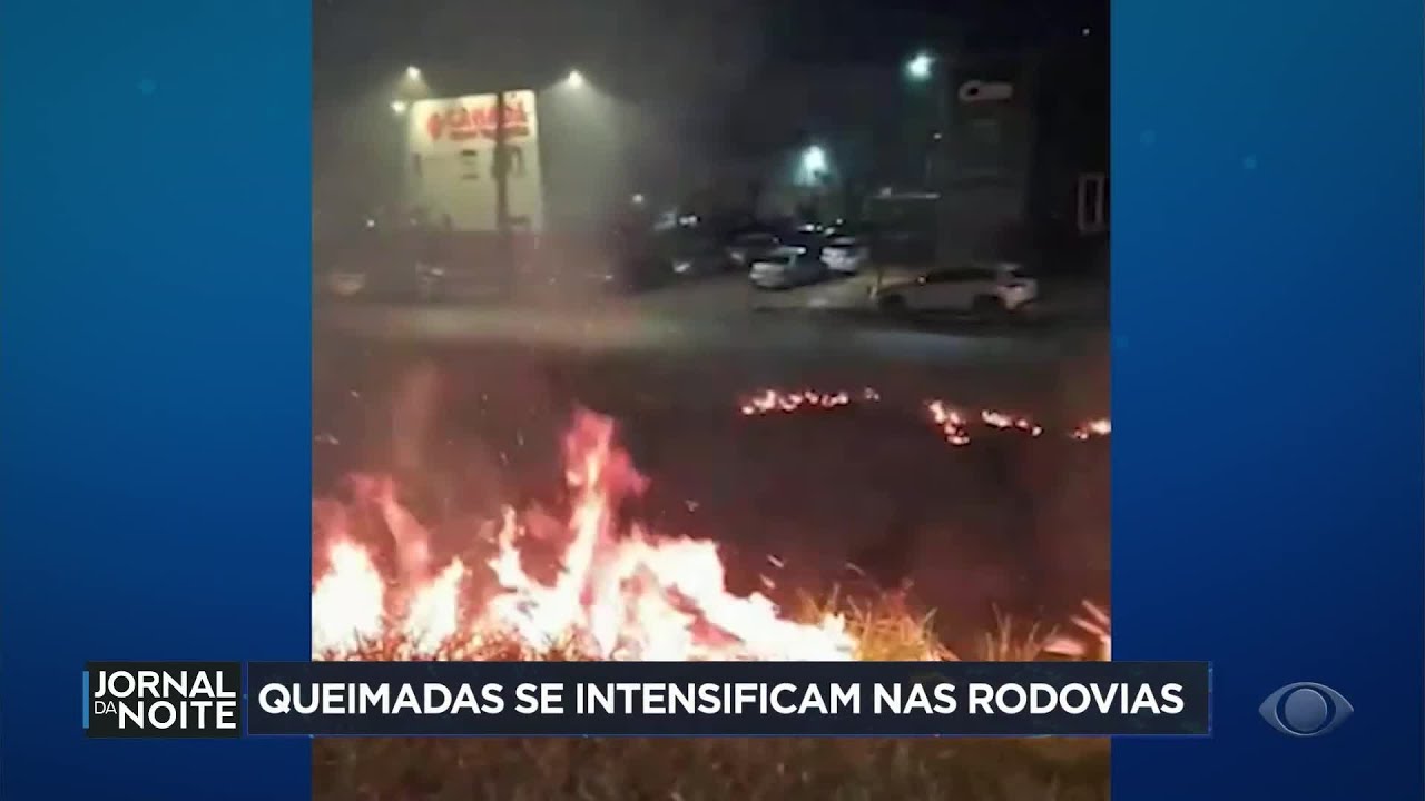 Queimadas se intensificam nas rodovias de Minas Gerais