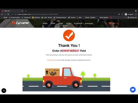 How to place an order as returned customer on www.cyrusher.com?