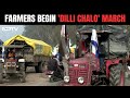 Farmers Protest 2024 | Farmers Begin Dilli Chalo March From Fatehgarh Sahib In Punjab