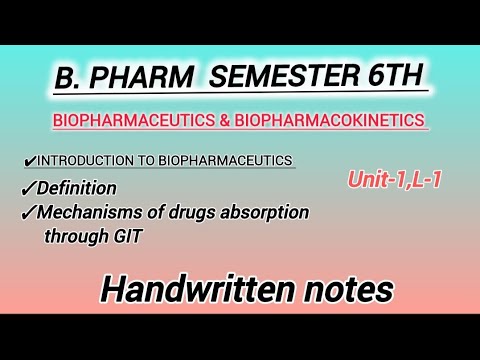 U-1,L-1|BioPharmaceutics & biopharmacokinetics|Absorption|Mechanisms of drugs absorption through GIT