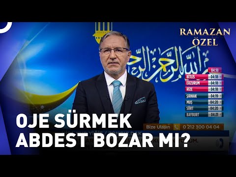 Tırnak Yememek İçin Oje Sürmek Günah Mı? | Prof. Dr. Mustafa Karataş ile Sahur Vakti