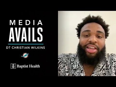 Christian Wilkins meets with the media | Miami Dolphins video clip