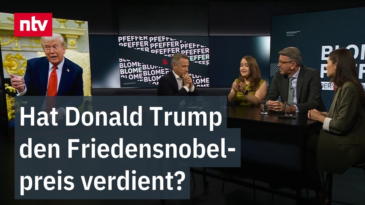 Hat Donald Trump den Friedensnobelpreis verdient?: ntv Talk "Blome & Pfeffer"