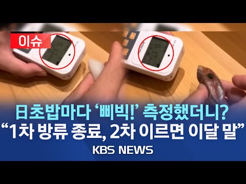 [🔴이슈] 日 유명 초밥집서 방사능 셀프 측정한 중국인 “수치 약간 올라 긴장” 중-일 갈등 여전/"1차 방류 종료, 2차 이르면 이달 말"/2023년 9월 11일(월)/KBS