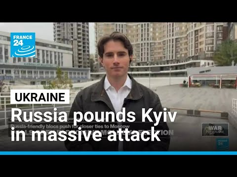 Ukraine: Kyiv hit by massive Russian drone and missile attack • FRANCE 24 English