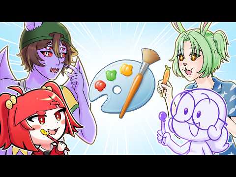 Chamei ARTISTAS FAMOSOS pra desenhar no PAINT.........!!!