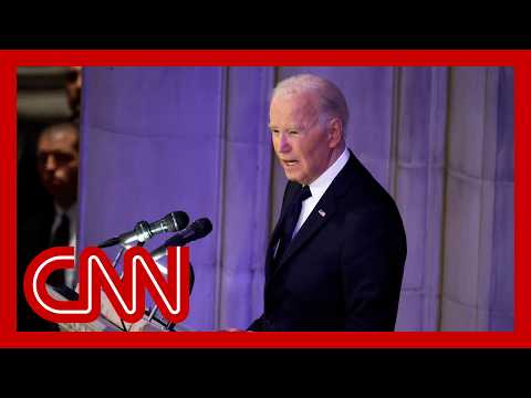 Biden says there's an obligation to stand up to the abuse of power while honoring Carter