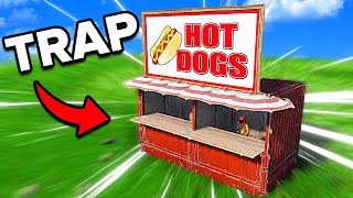 YouTube thumbnail for Enardo's video titled 'I Built a FAKE Hot Dog Stand in Rust...'