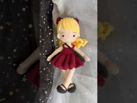 Look! She is so pretty. Cute crochet doll ✨ #shorts #viral #crochet