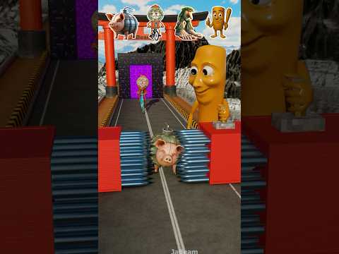 Funny Italian Characters vs Spikes Pistons