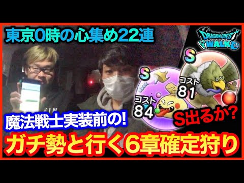 #181【ドラクエウォーク】魔法戦士実装前の確定巡り22連！エビルホーク、おどるほうせきの心S入手したい！【攻略解説】