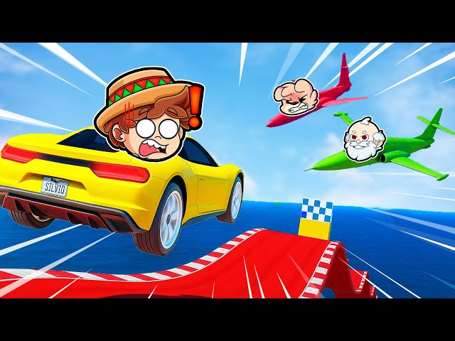 ¡SOBREVIVE a la MEGA RAMPA de GTA 5! 😨💥🚘 SILVIOGAMER GTA ONLINE