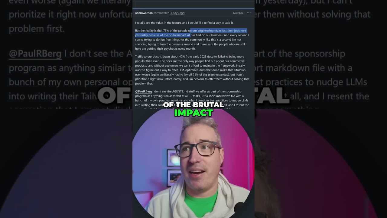 AI KILLS 75% OF JOBS AT TAILWIND