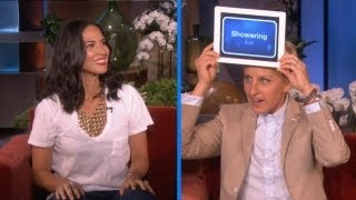 Olivia Munn Plays 'Heads Up!'